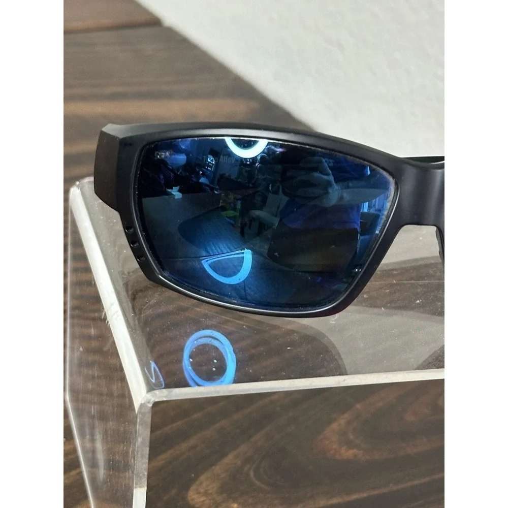 Costa Del Mar Tuna Alley Reader 1.5X Matte Black Frame Blue 580P Sunglasses